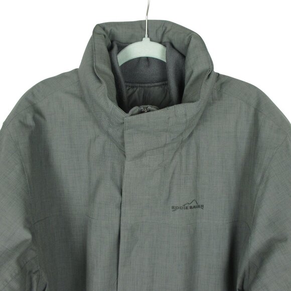 Eddie Bauer WeatherEdge 3-in-1 Parka Jacket Mens 2XL Green Hooded Waterproof - Picture 4 of 12